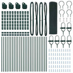 Fence Post Green 50 x 0.4 m (16 x 16 mm mesh) Steel and PVC