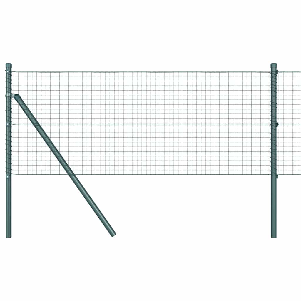 Fence Post Green 50 x 0.5 m (25 x 25 mm mesh) Steel and PVC