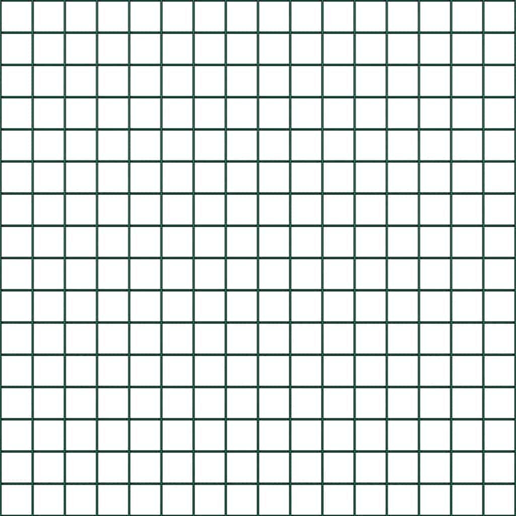 Fence Post Green 50 x 1.4 m (16 x 16 mm mesh) Steel and PVC