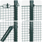 Fence Post Green 50 x 1.4 m (19 x 19 mm mesh) Steel and PVC