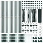 Fence Post Green 100 x 0.4 m (19 x 19 mm mesh) Steel and PVC