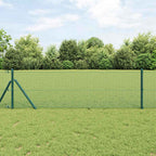 Fence Post Green 100 x 0.8 m (12 x 12 mm mesh) Steel and PVC