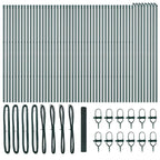 Fence Post Green 100 x 1 m (12 x 12 mm mesh) Steel and PVC