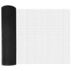 Fence Post Grey 10 x 0.4 m (16 x 16 mm mesh) Steel and PVC