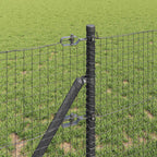 Fence Post Grey 10 x 0.4 m (25 x 25 mm mesh) Steel and PVC