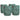 Garden Waste Bags 4 pcs Green 66 x 66 x 83.5 cm Polypropylene