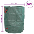Garden Waste Bags 4 pcs Green 66 x 66 x 83.5 cm Polypropylene