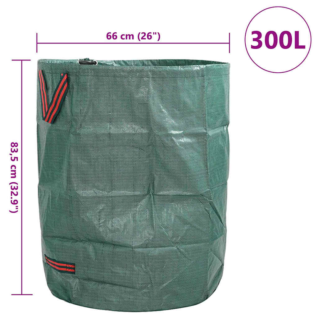 Garden Waste Bags 4 pcs Green 66 x 66 x 83.5 cm Polypropylene