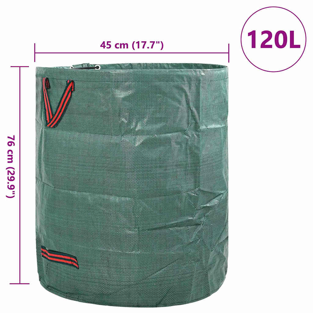 Garden Waste Bags 12 pcs Green 45 x 45 x 76 cm Polypropylene
