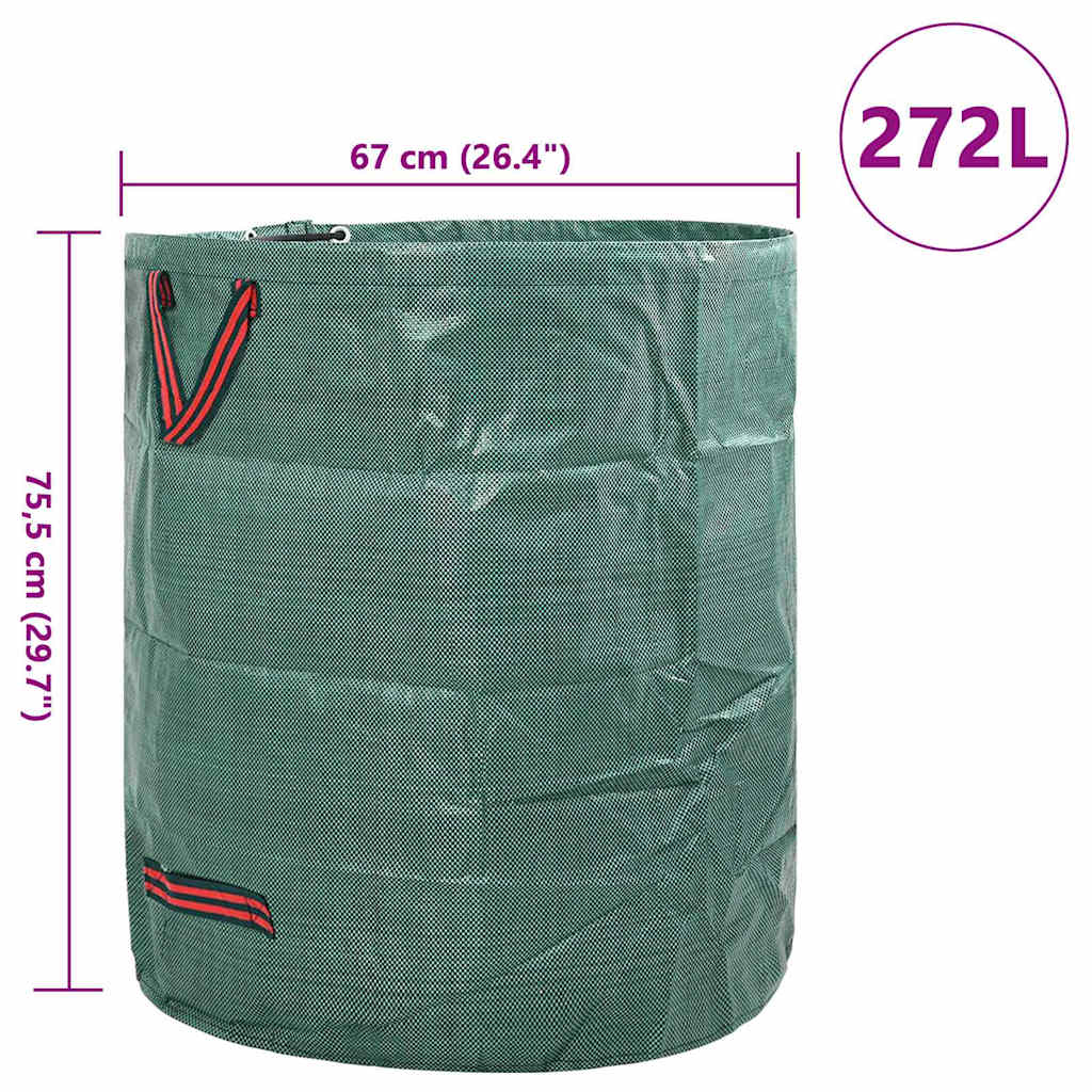Garden Waste Bags 12 pcs Green 67 x 67 x 75.5 cm Polypropylene