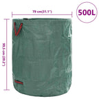 Garden Waste Bags 12 pcs Green 79 x 79 x 99.5 cm Polypropylene