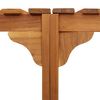 Round Outdoor Hot Tub Surround Brown 252 x 112 x 55.5 cm