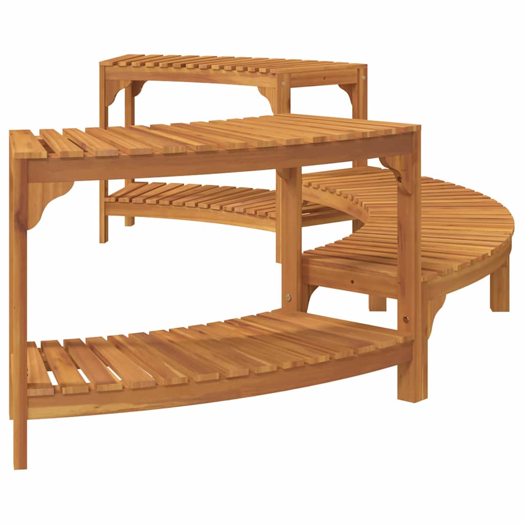 Round Outdoor Hot Tub Surround Brown 252 x 112 x 55.5 cm