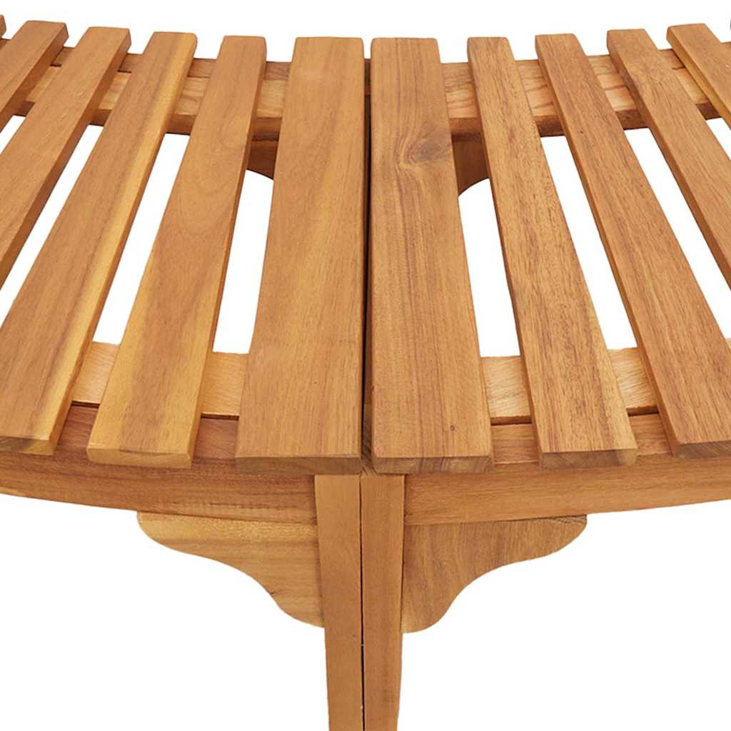 Round Outdoor Hot Tub Surround Brown 272 x 120 x 55.5 cm