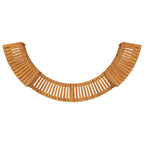 Round Outdoor Hot Tub Surround Brown 272 x 120 x 55.5 cm