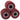 Sanding Rollers 3 pcs Red 12 x 12 x 10 cm Synthetic fibre