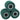 Sanding Rollers 3 pcs Green 12 x 12 x 10 cm Synthetic fibre