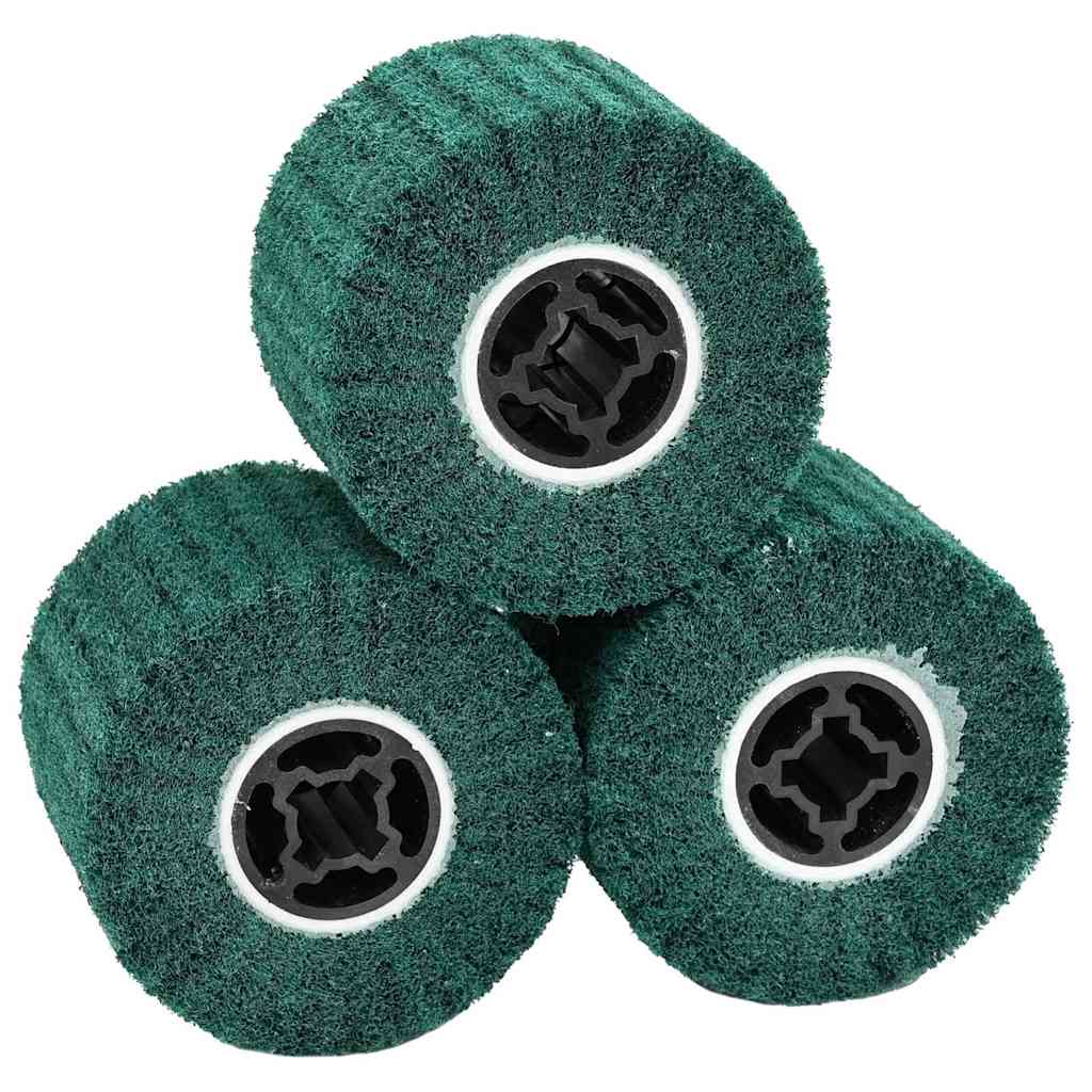 Sanding Rollers 3 pcs Green 12 x 12 x 10 cm Synthetic Fibre