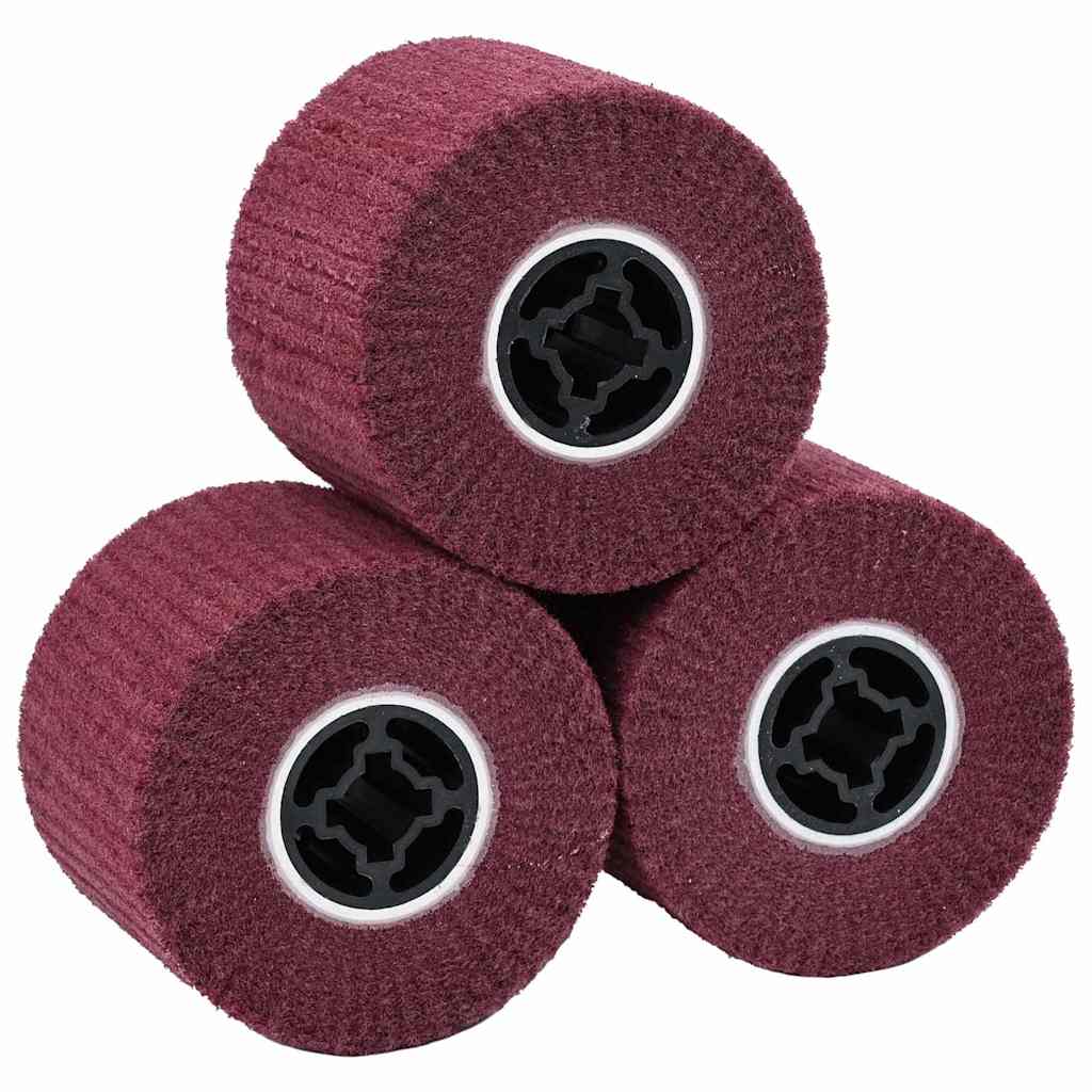 Sanding Rollers 3 pcs Red 12 x 12 x 10 cm Synthetic Fibre