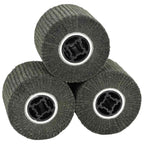 Sanding Rollers 3 pcs Black 12 x 12 x 10 cm Synthetic Fibre
