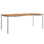 DiningTable Brown 200 x 90 x 75 cm Solid Teak Wood