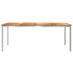 DiningTable Brown 200 x 90 x 75 cm Solid Teak Wood
