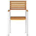 Garden Chair 4 pcs Oil Natural Solid Acacia Wood