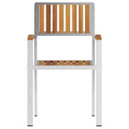 Garden Chair 2 pcs Brown 56 x 54.5 x 87 cm Solid Acacia Wood