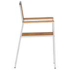 Garden Chair 2 pcs Brown 56 x 54.5 x 87 cm Solid Acacia Wood