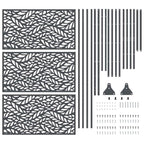 Privacy Screen Anthracite 100 x 50 x 180 cm Steel