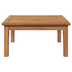 Garden Table Brown Solid Teak wood