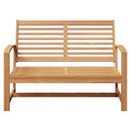Bench Brown 110 x 65 x 76.5 cm Solid Teak Wood