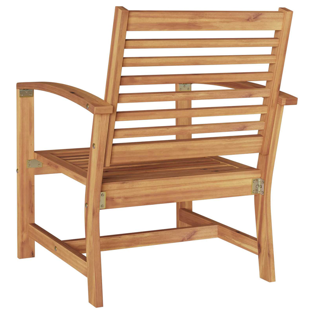 Chair 2 pcs Brown 65 x 60 x 76.5 cm Solid Teak Wood