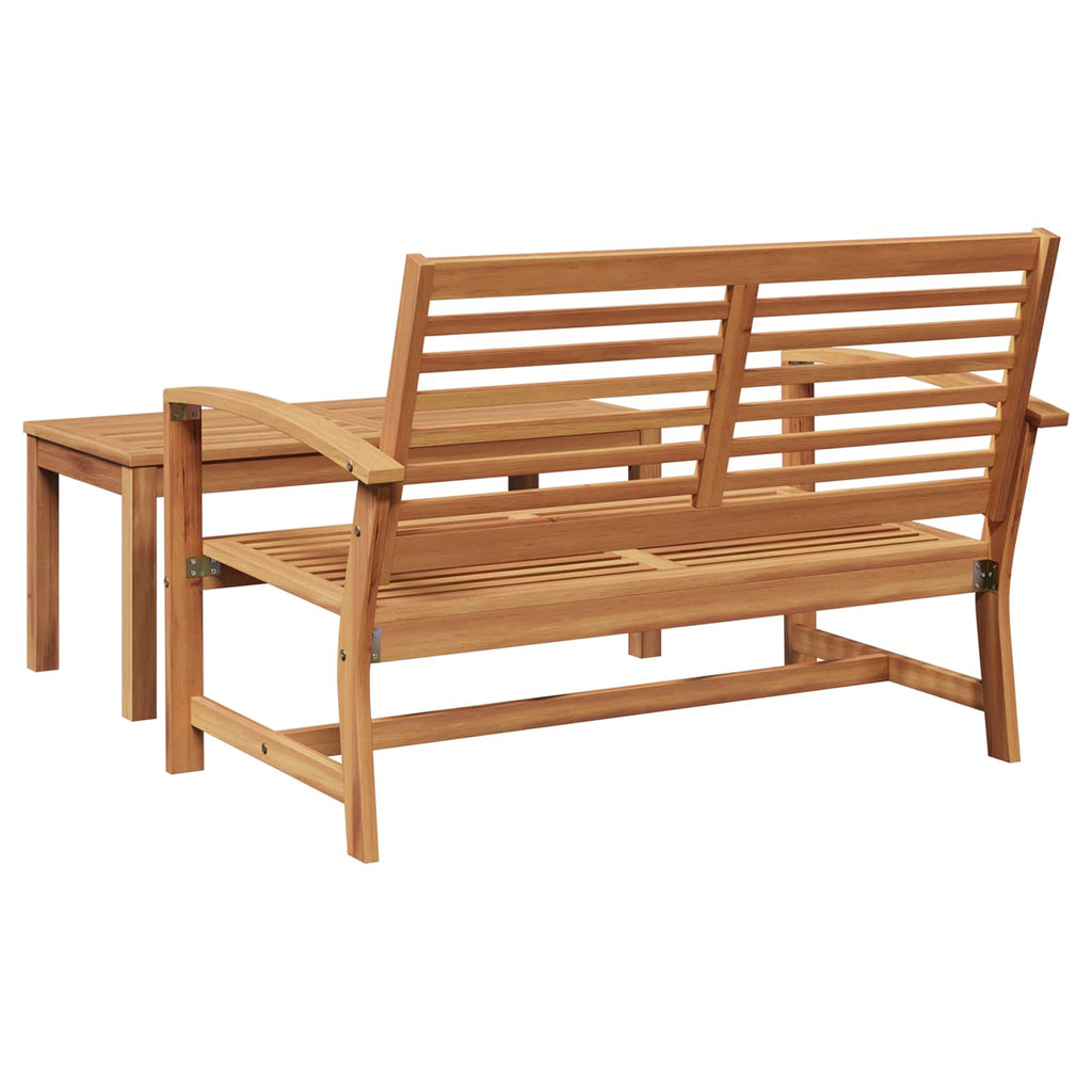 Bench 2 pcs Brown Solid Teak Wood