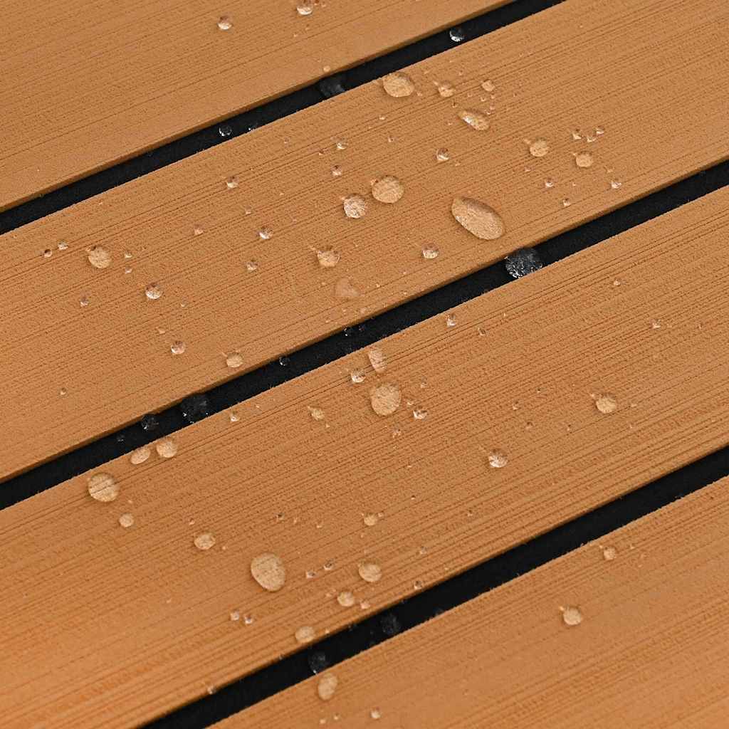 Boat Mat Brown with Black Lines 240 x 90 x 0.5 cm EVA