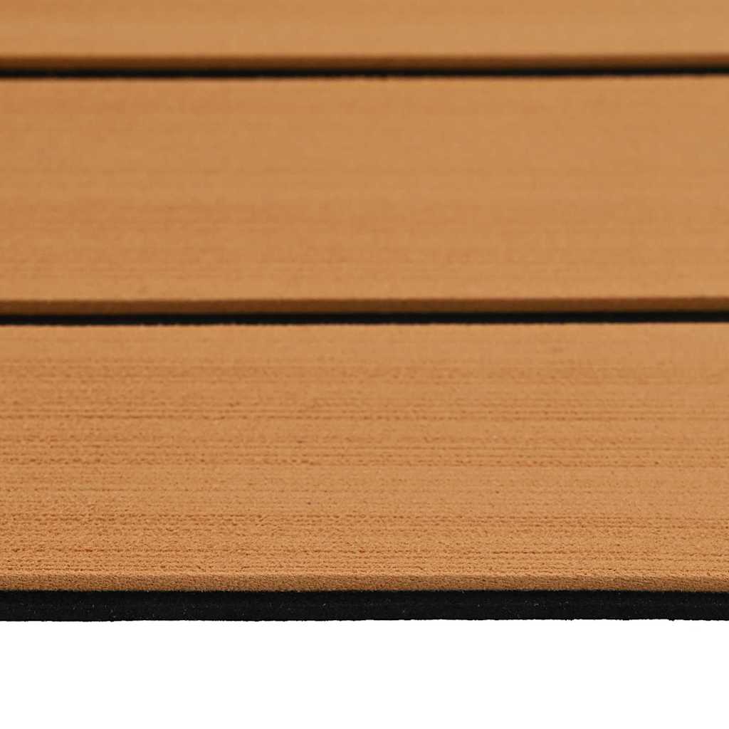 Boat Mat Brown with Black Lines 240 x 90 x 0.5 cm EVA