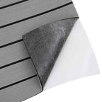 Boat Mat Striped Light Grey with Black 240 x 90 x 0.5 cm EVA