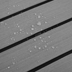 Boat Mat Striped Light Grey with Black 240 x 90 x 0.5 cm EVA