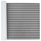 Boat Mat Striped Light Grey with Black 240 x 90 x 0.5 cm EVA