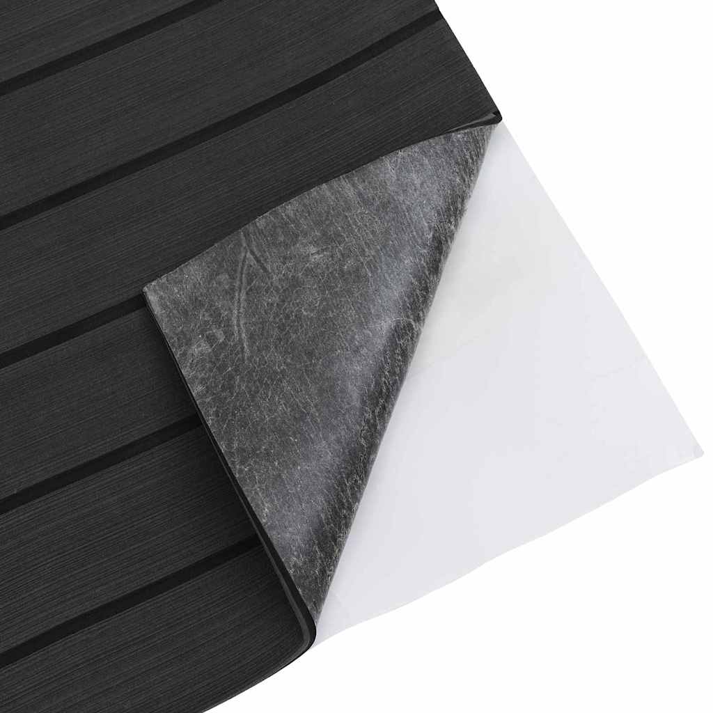 Boat Mat Striped Dark Grey with Black 240 x 90 x 0.5 cm EVA