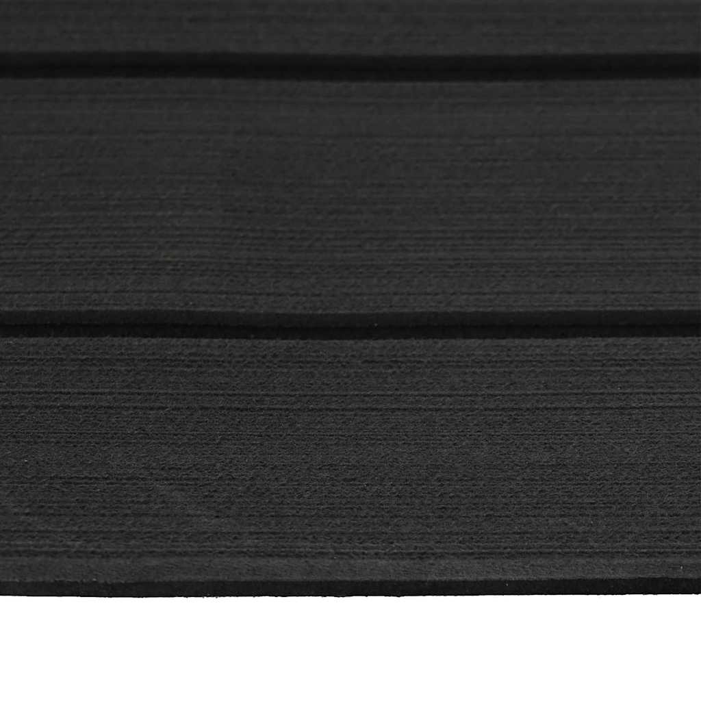 Boat Mat Striped Dark Grey with Black 240 x 90 x 0.5 cm EVA