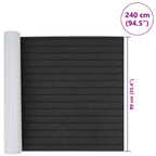 Boat Mat Striped Dark Grey with Black 240 x 90 x 0.5 cm EVA