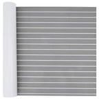 Boat Mat Striped Light Grey with White 240 x 90 x 0.5 cm EVA