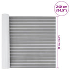 Boat Mat Striped Light Grey with White 240 x 90 x 0.5 cm EVA