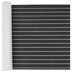 Boat Mat Striped Dark Grey with White 240 x 90 x 0.5 cm EVA
