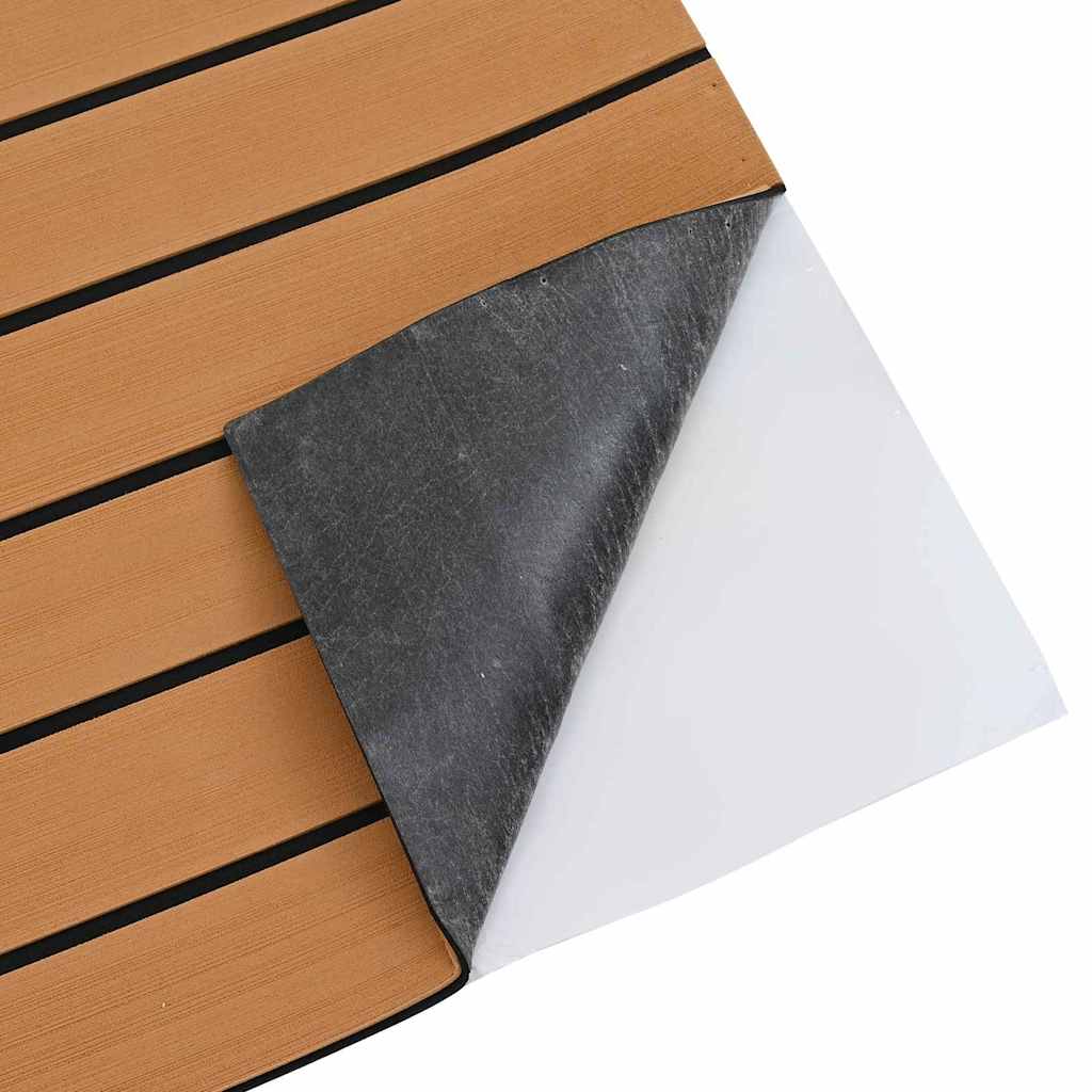 Boat Mat Striped Brown with Black 240 x 60 x 0.5 cm EVA