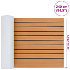 Boat Mat Striped Brown with Black 240 x 60 x 0.5 cm EVA