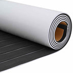 Boat Mat Striped Dark Grey with White 240 x 60 x 0.5 cm EVA