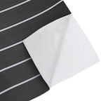 Boat Mat Striped Dark Grey with White 240 x 60 x 0.5 cm EVA
