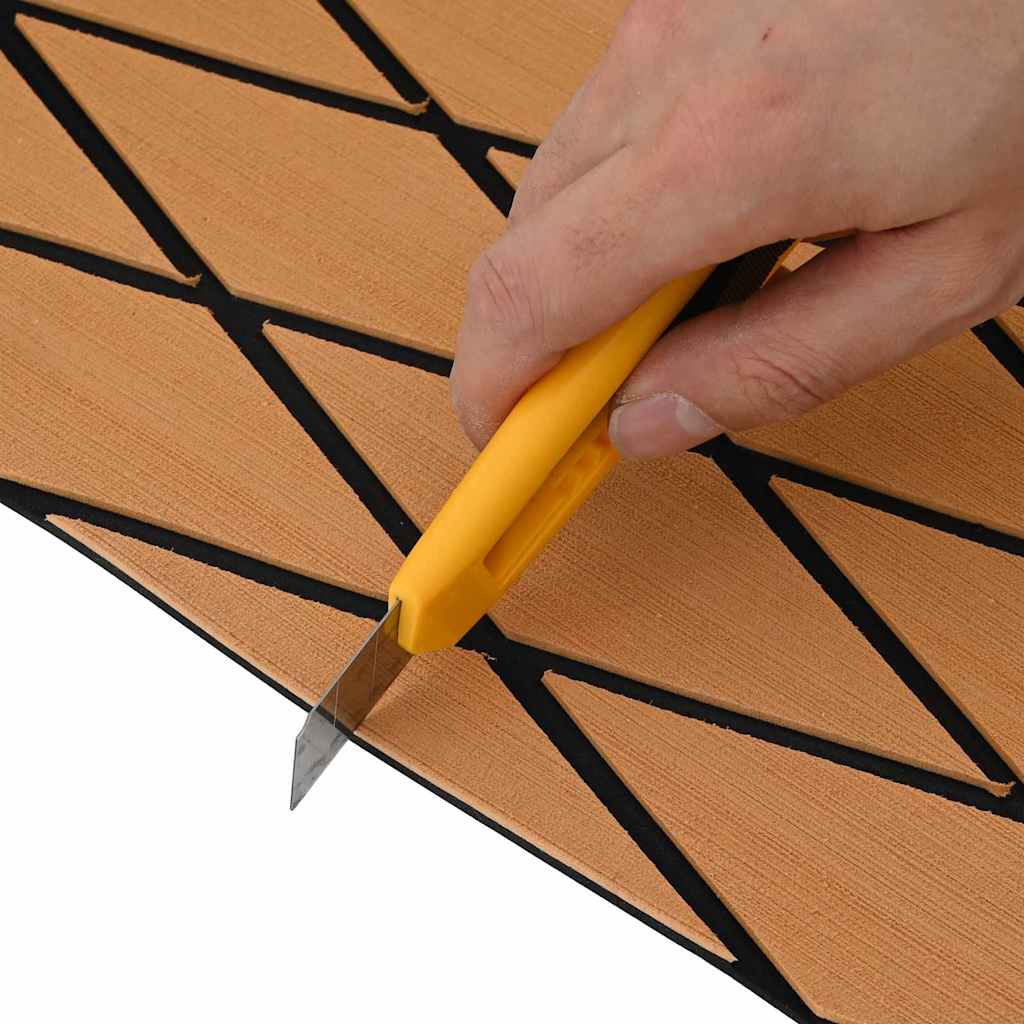 Boat Mat Harlequin Brown with Black 190 x 70 x 0.5 cm EVA